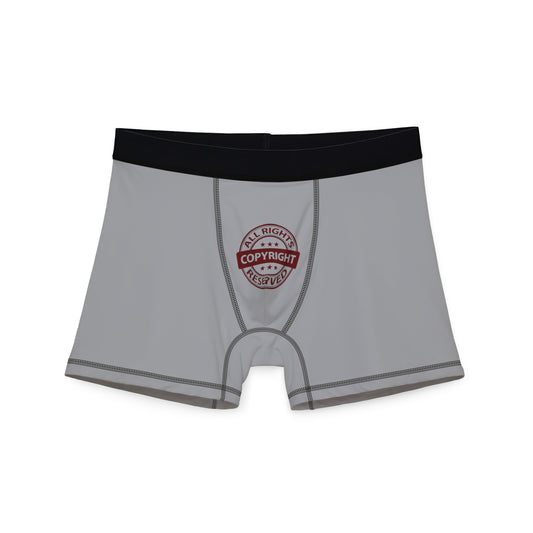 All Rights Reserved GREY - Men's Boxers (AOP)